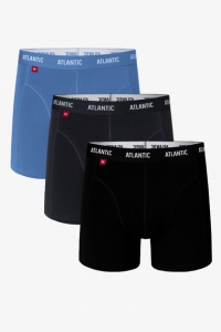 Bokserki Atlantic 3MH-047 Niebieski/grafit/czarny