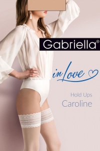 Pończochy samonośne Gabriella Caroline code 475 Natural