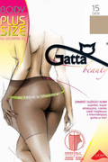 Rajstopy Gatta Body Plus Size 15 DEN Beige