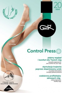 Pończochy samonośne Gatta Control Press Nero