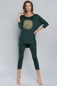 Piżama Italian Fashion Mandala r.3/4 sp.3/4 Zielony